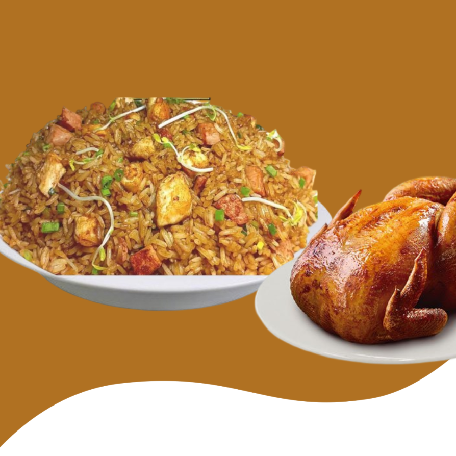 Arroz Chino 5 Personas Mas Un Pollo Entero Frito