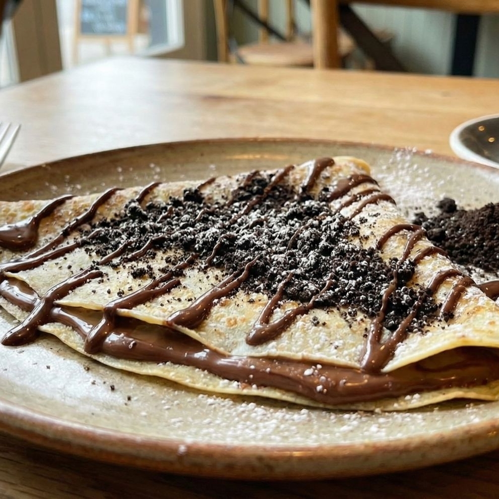 Crepa de Nutella y Oreo