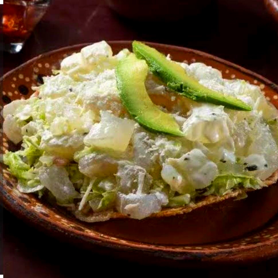 Tostada de Pata de Res en Vinagre.