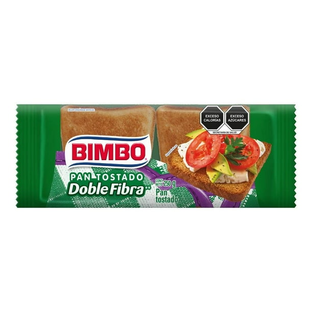 Pan Tostado Doble Fibra BIMBO 250g