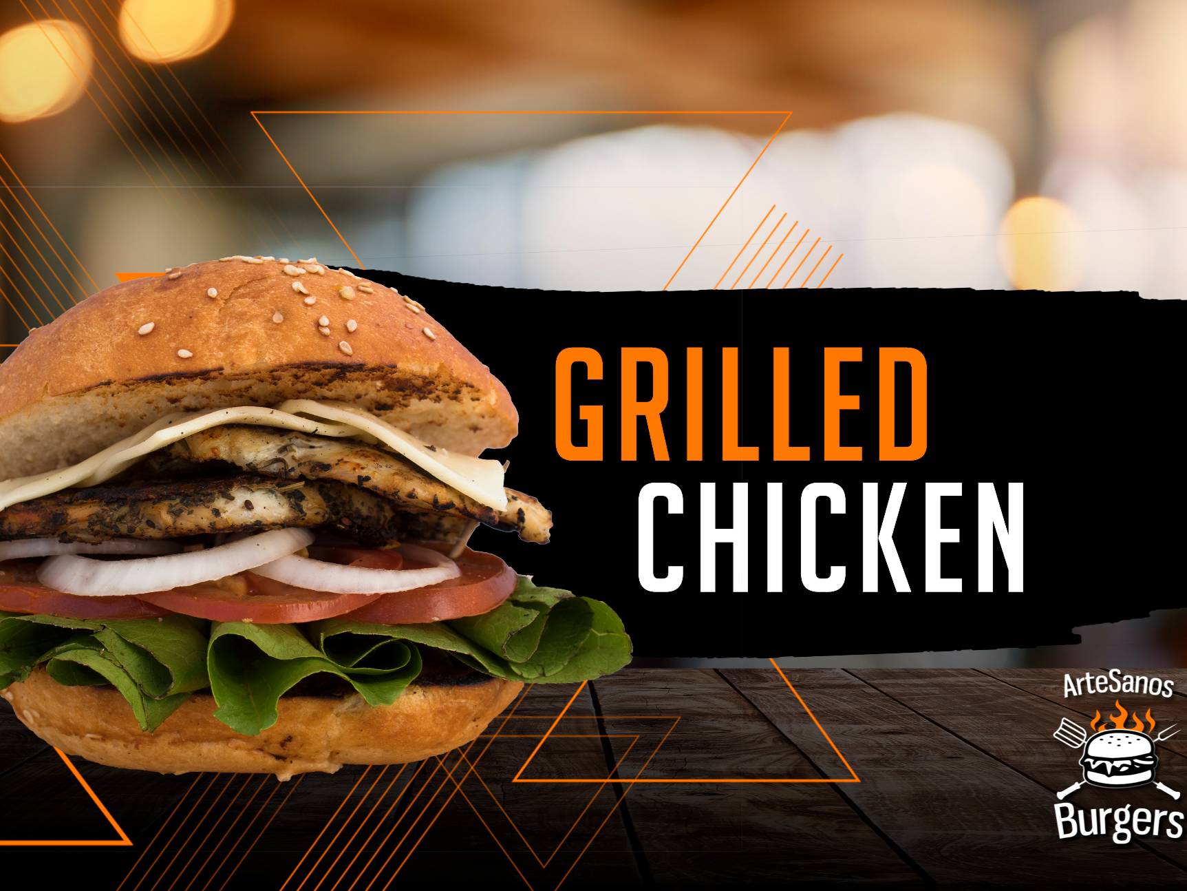 Grilled Chicken Burger