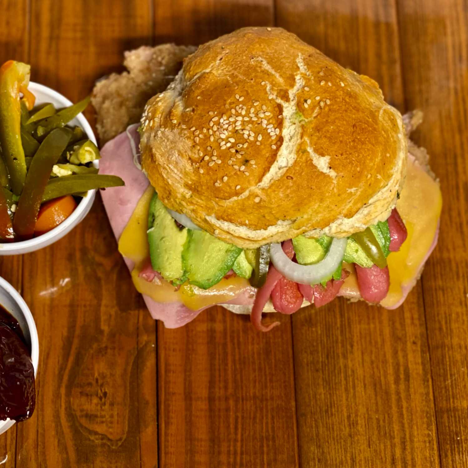 Cemita Cubana de Milanesa de Puerco