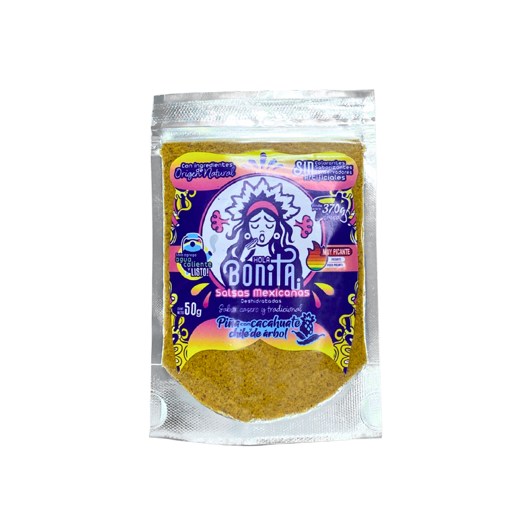 Salsa de Piña con Cacahuate y Chile de Árbol