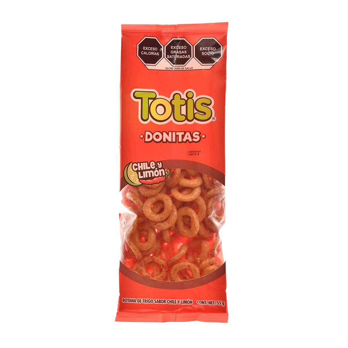 Totis Donitas Chile y Limón Tubo 55gr