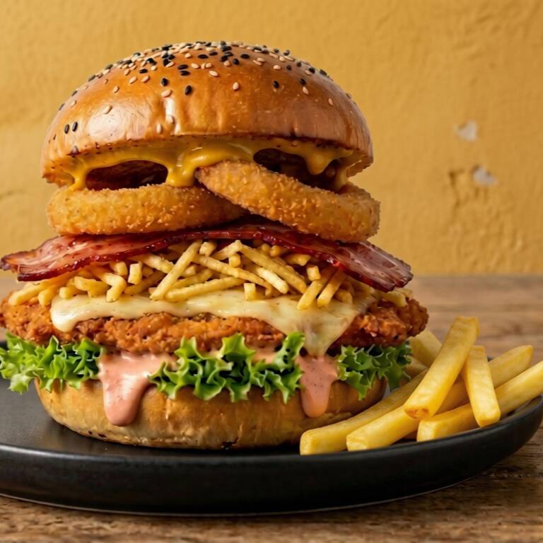 Burger Crocante + Papas