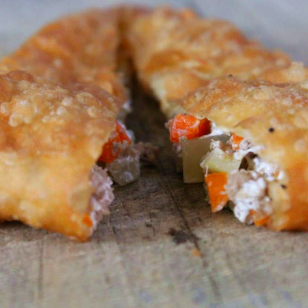 CARNE CON QUESO MANCHEGO