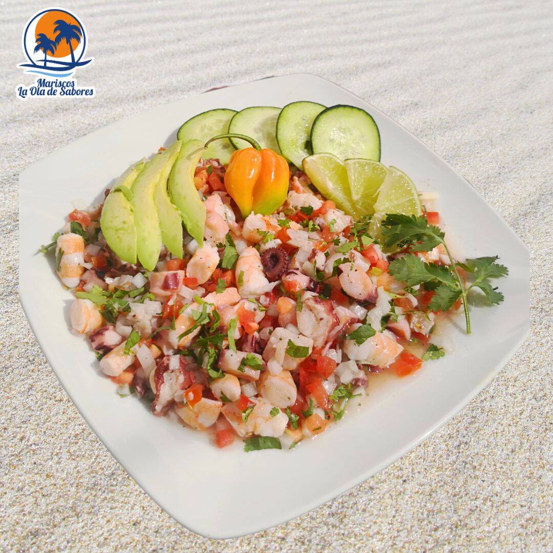 Ceviche de Camarón con Pulpo