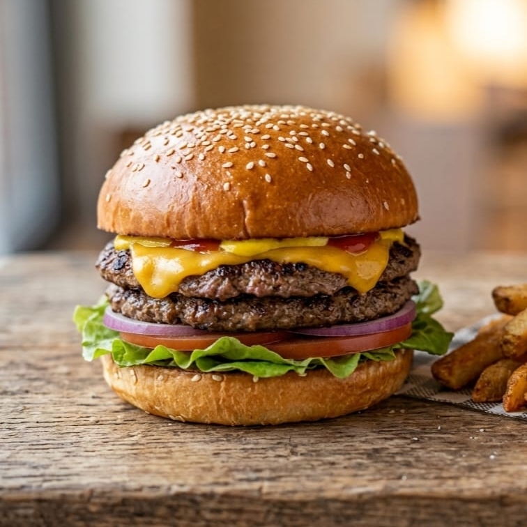 HAMBURGUESA*DOBLE CARNE