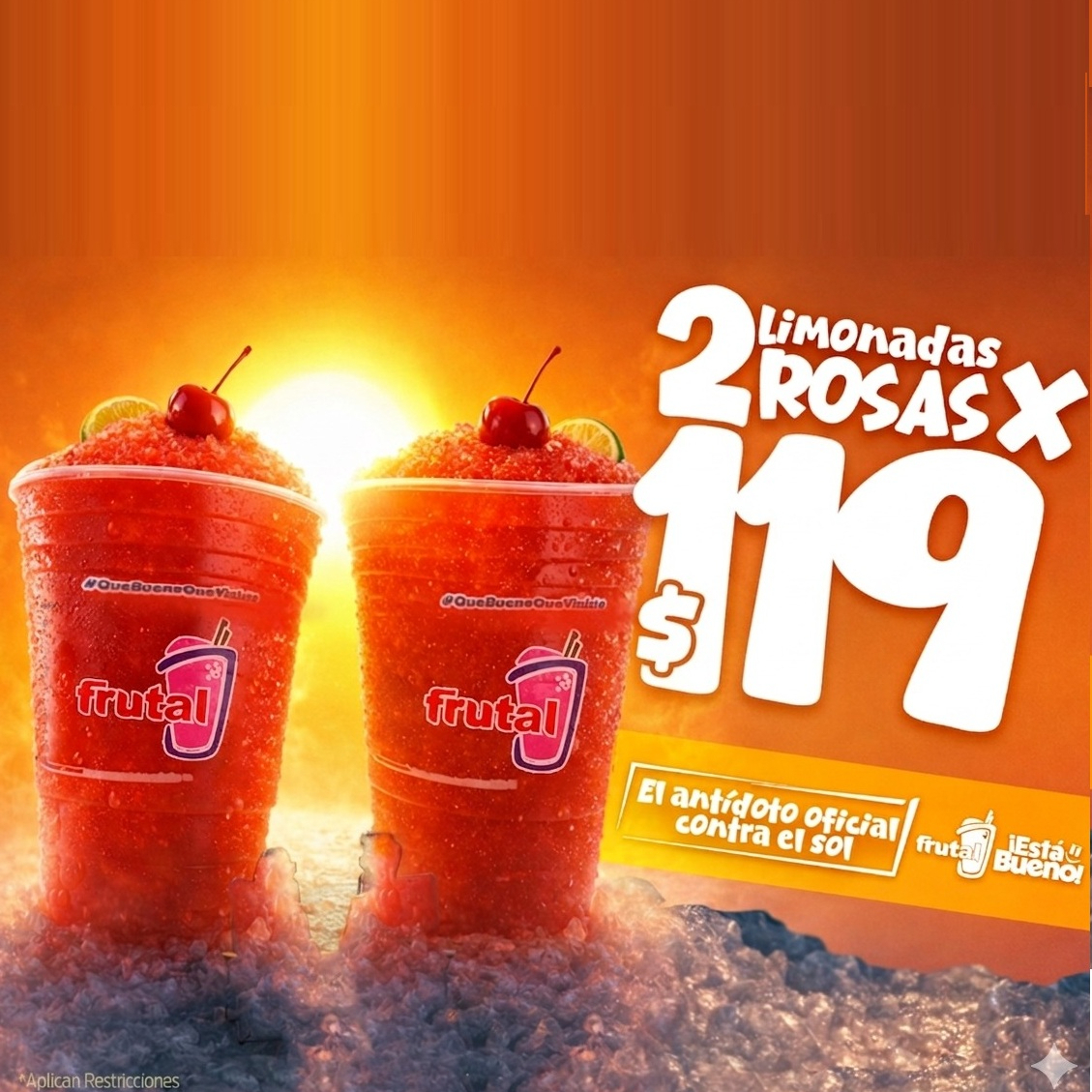 2 Limonadas Rosas por $119