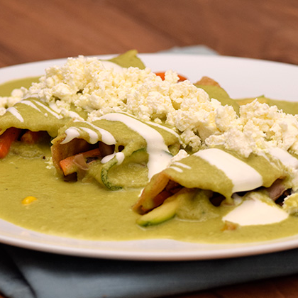 Enchiladas Verdes Sencillas
