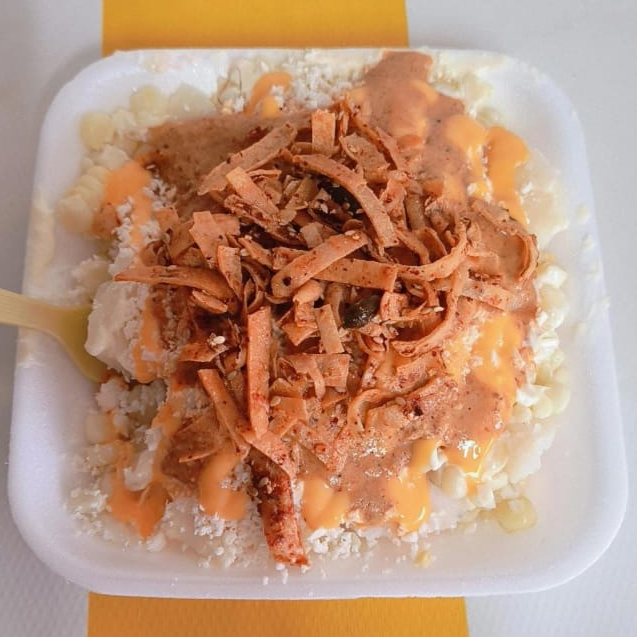 Papa Con Elote Blanco