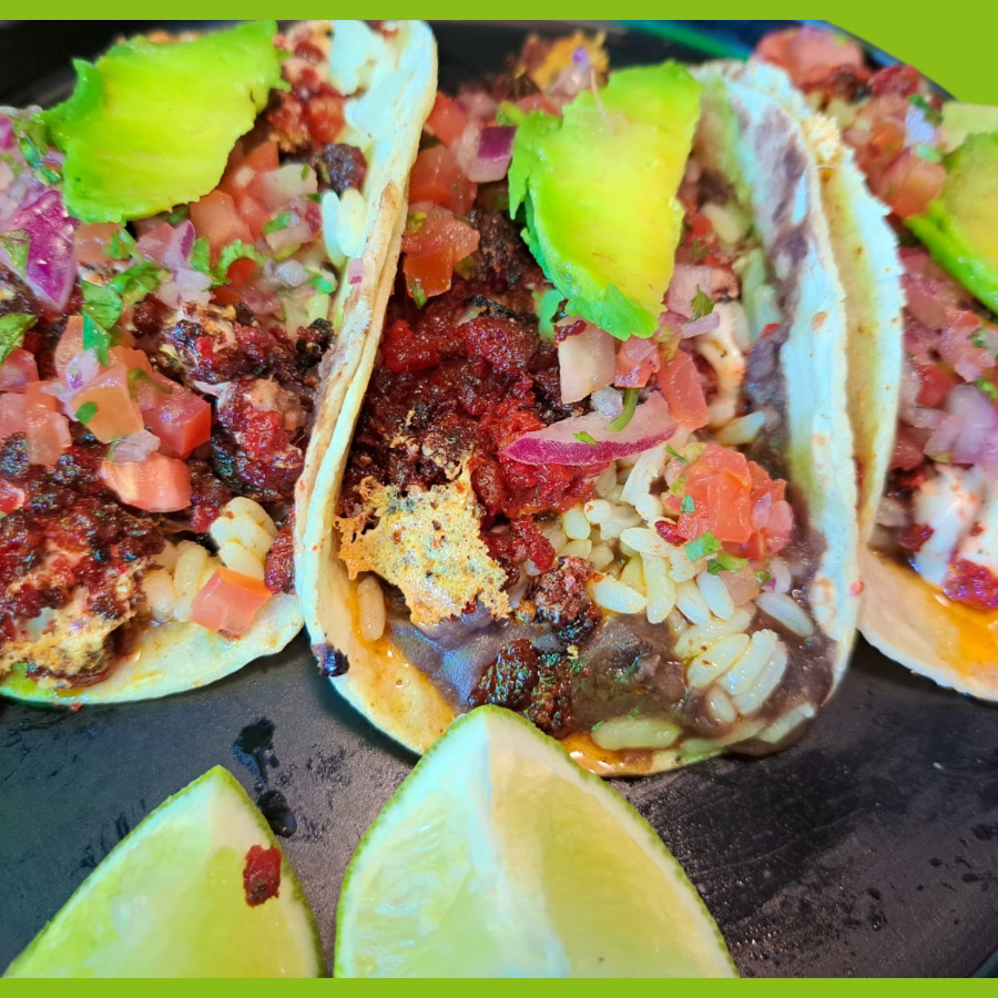 Orden de 3 Tacos de huevo con chorizo