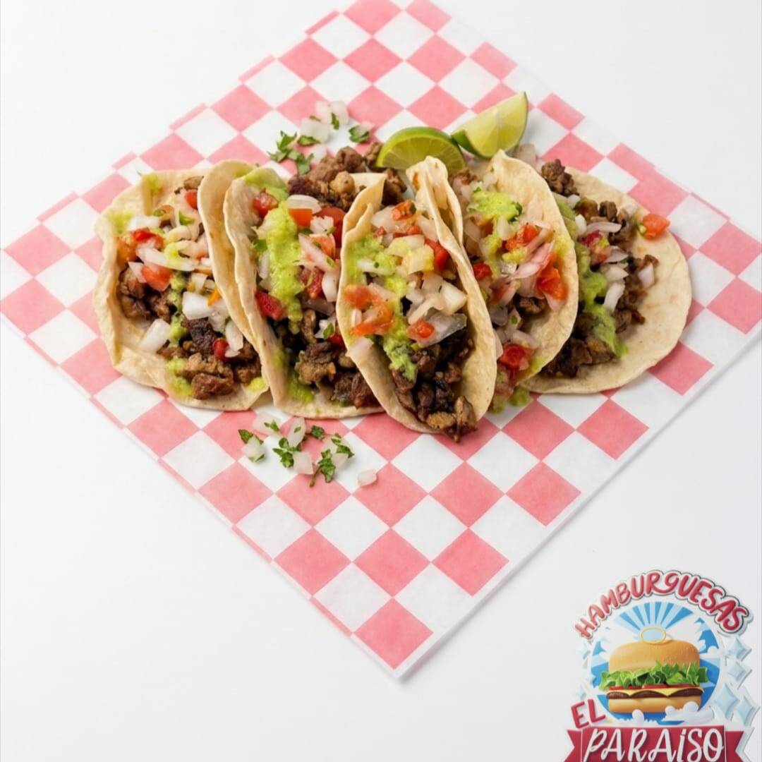 TACOS DE PASTOR DE HARINA