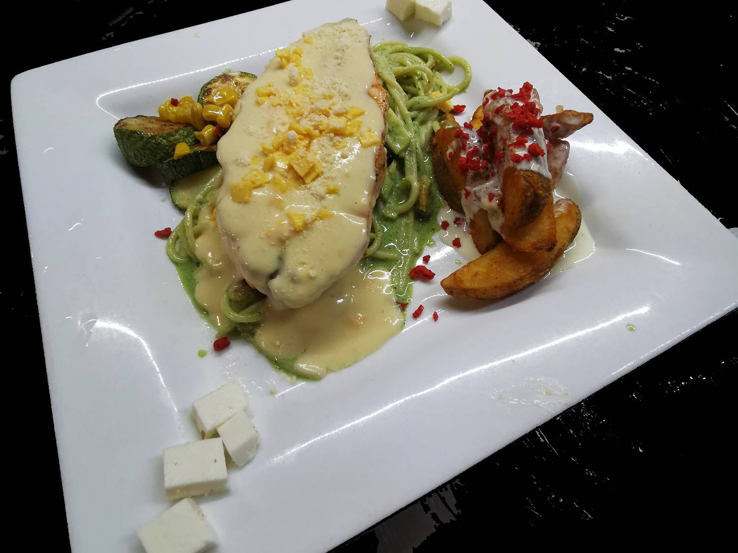 Salmon a los 3 Quesos