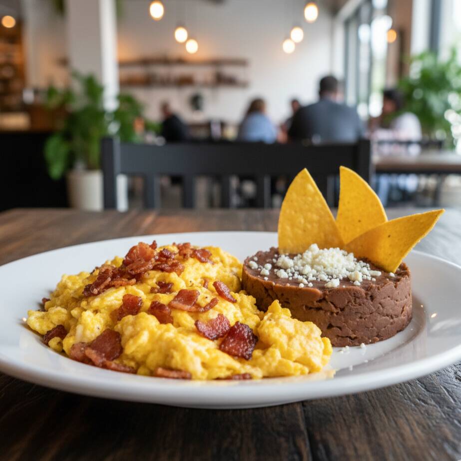 Huevos Revueltos con Tocino