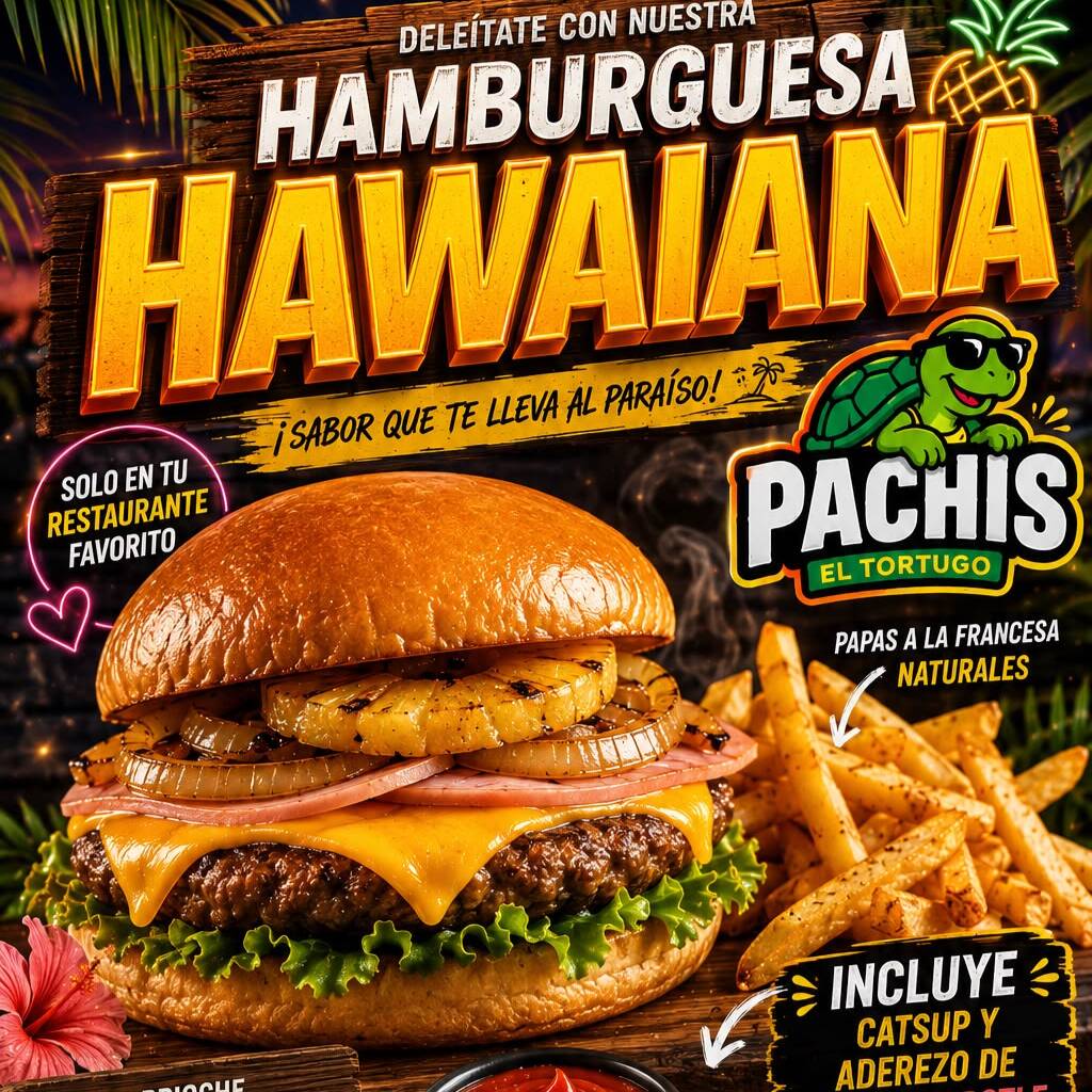 HAMBURGUESA HAWAIANA