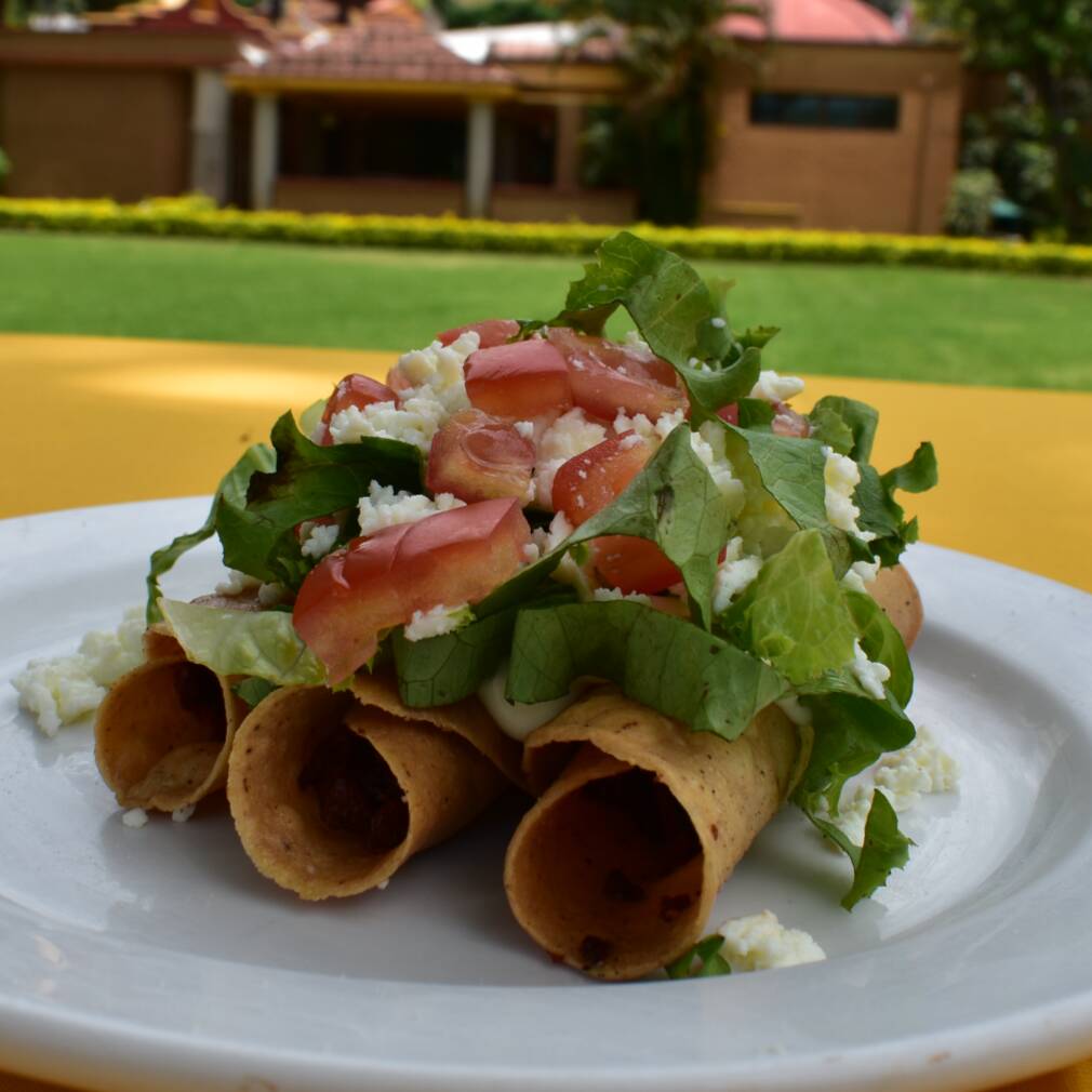 Tacos de Papa con Chorizo
