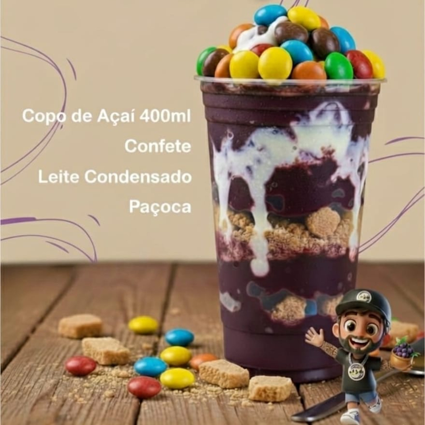 Copo 400 Ml - L. Condensado - Paçoca -Confete