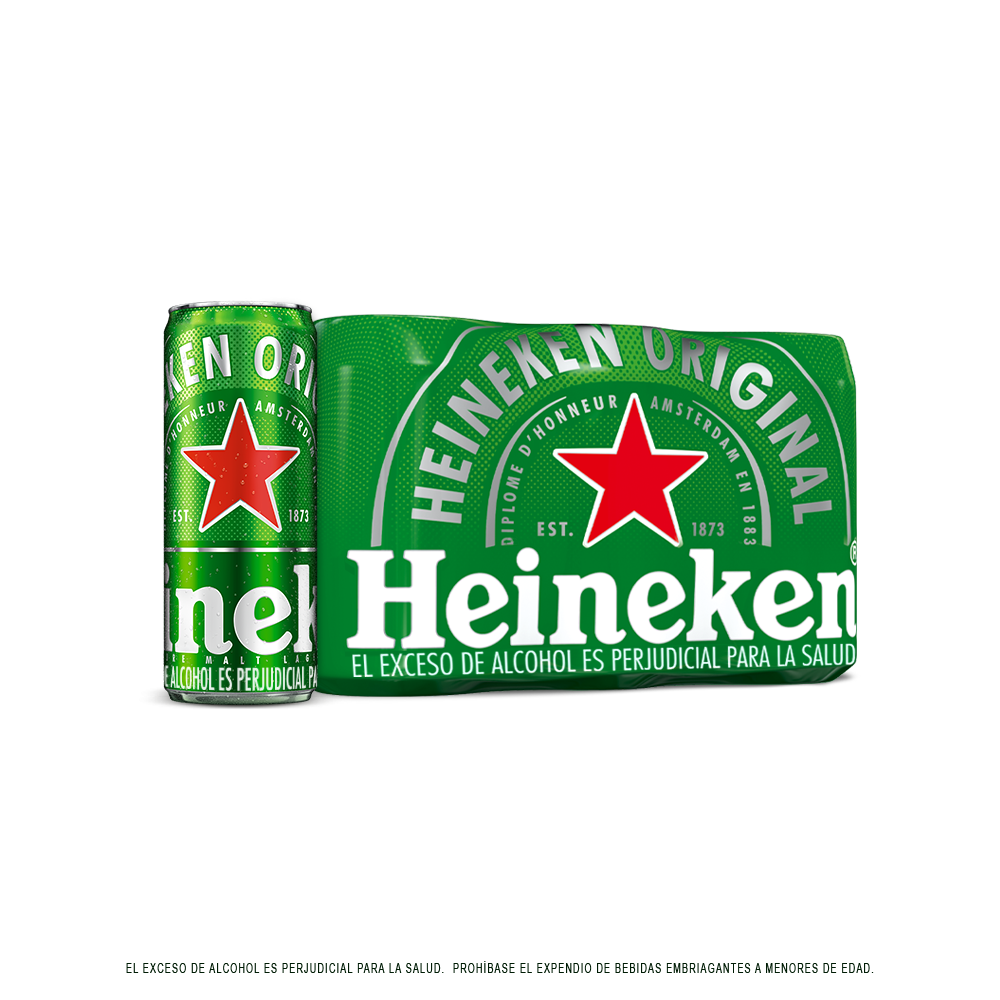 Heineken Cerveza Lata x 6