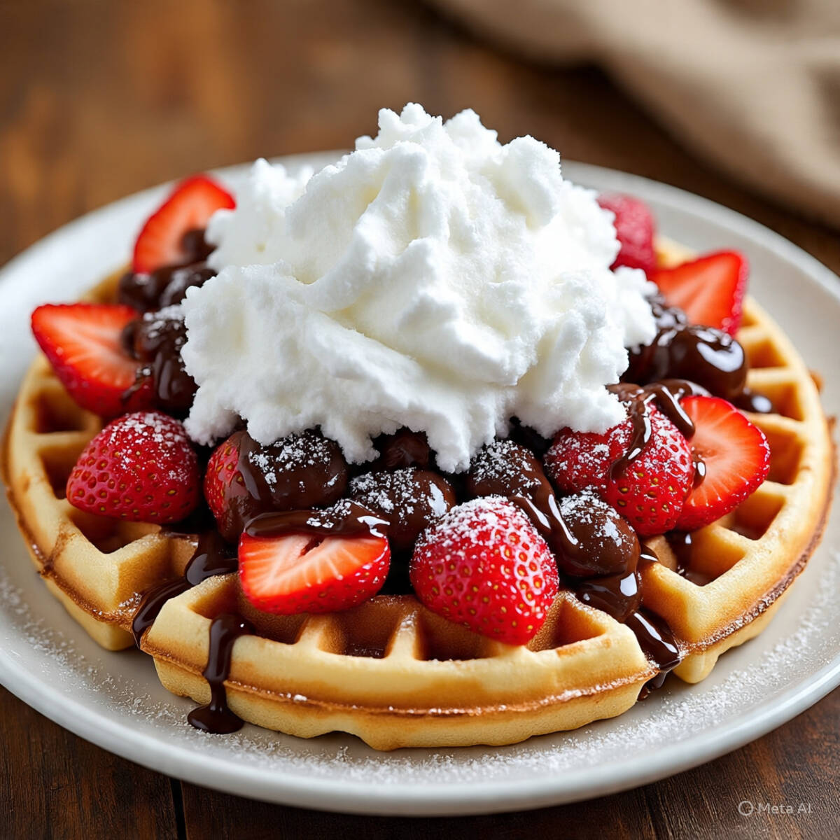 Waffle con Nieve