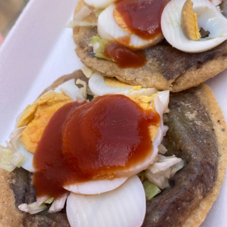 Panucho de Huevo Duro