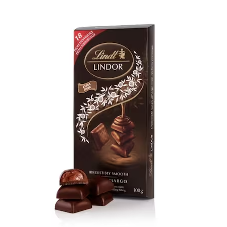 Chocolate amargo com recheio cremoso 60% cacau.