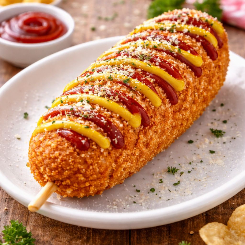 Banderilla Coreana Grande de Queso