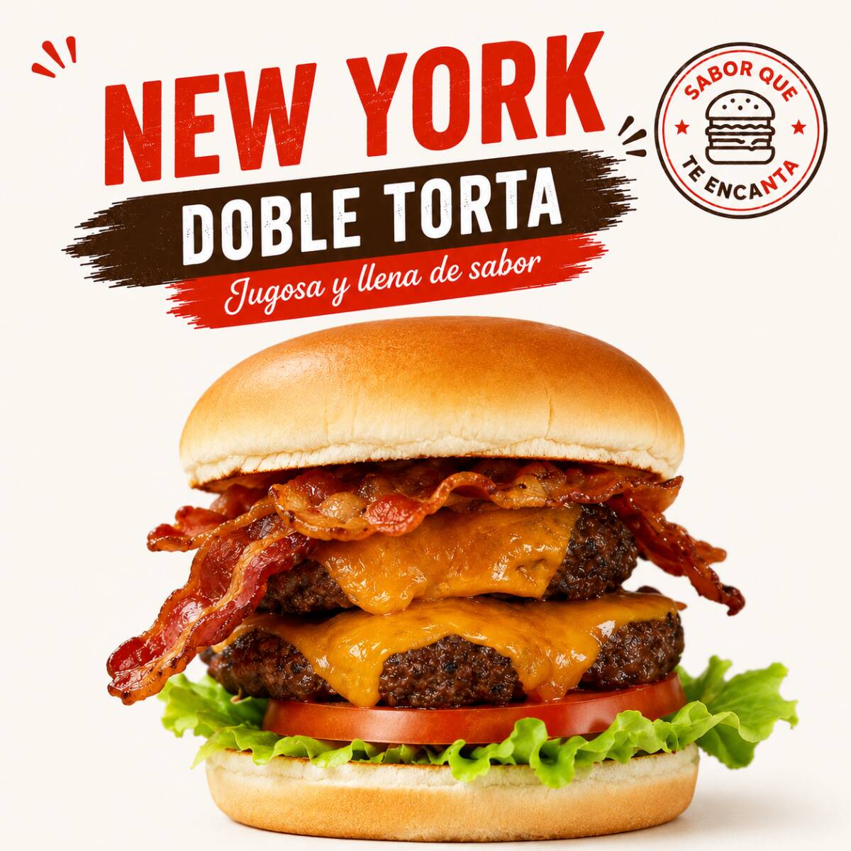 New York Burger + Papas