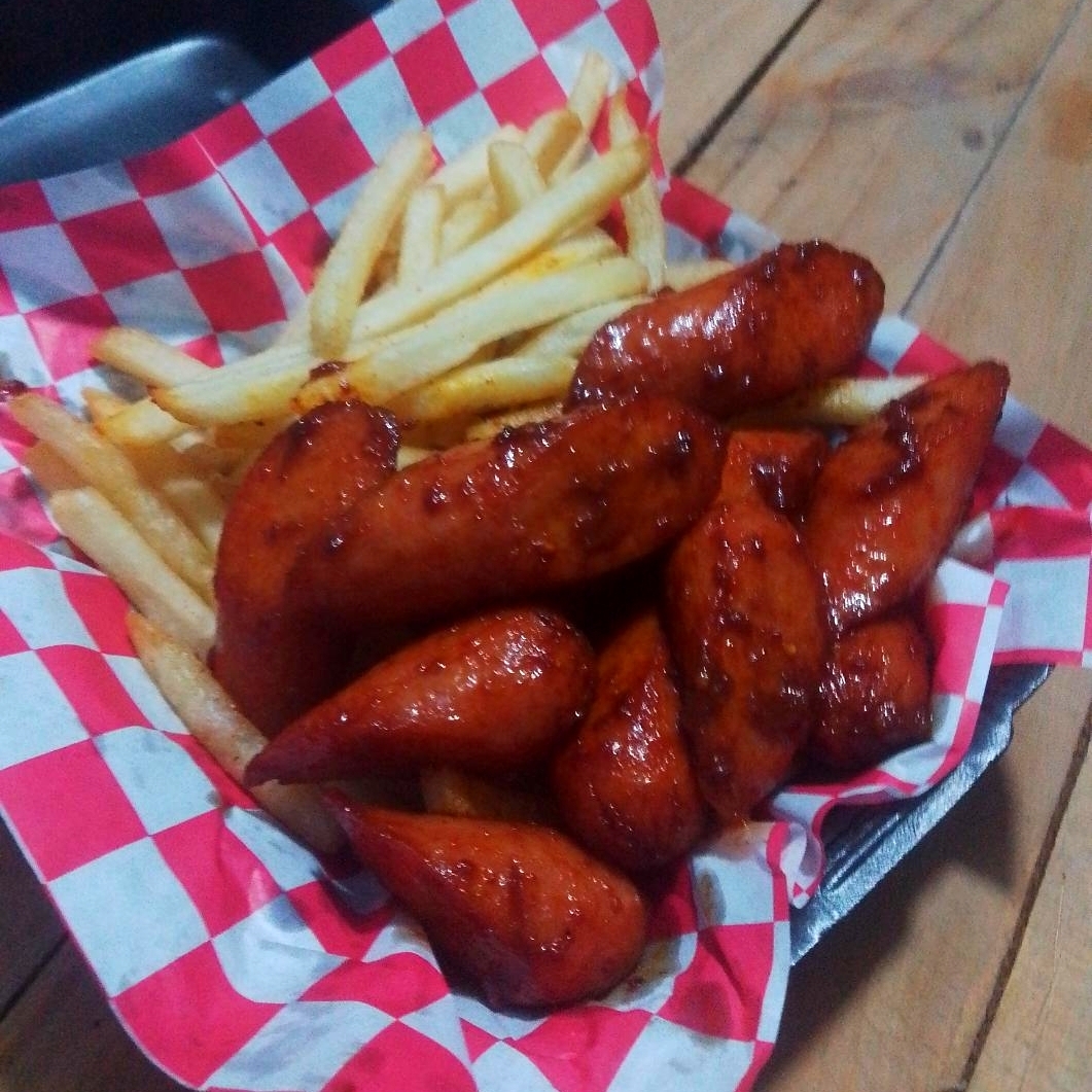 Salchichas Endiabladas Con Papas