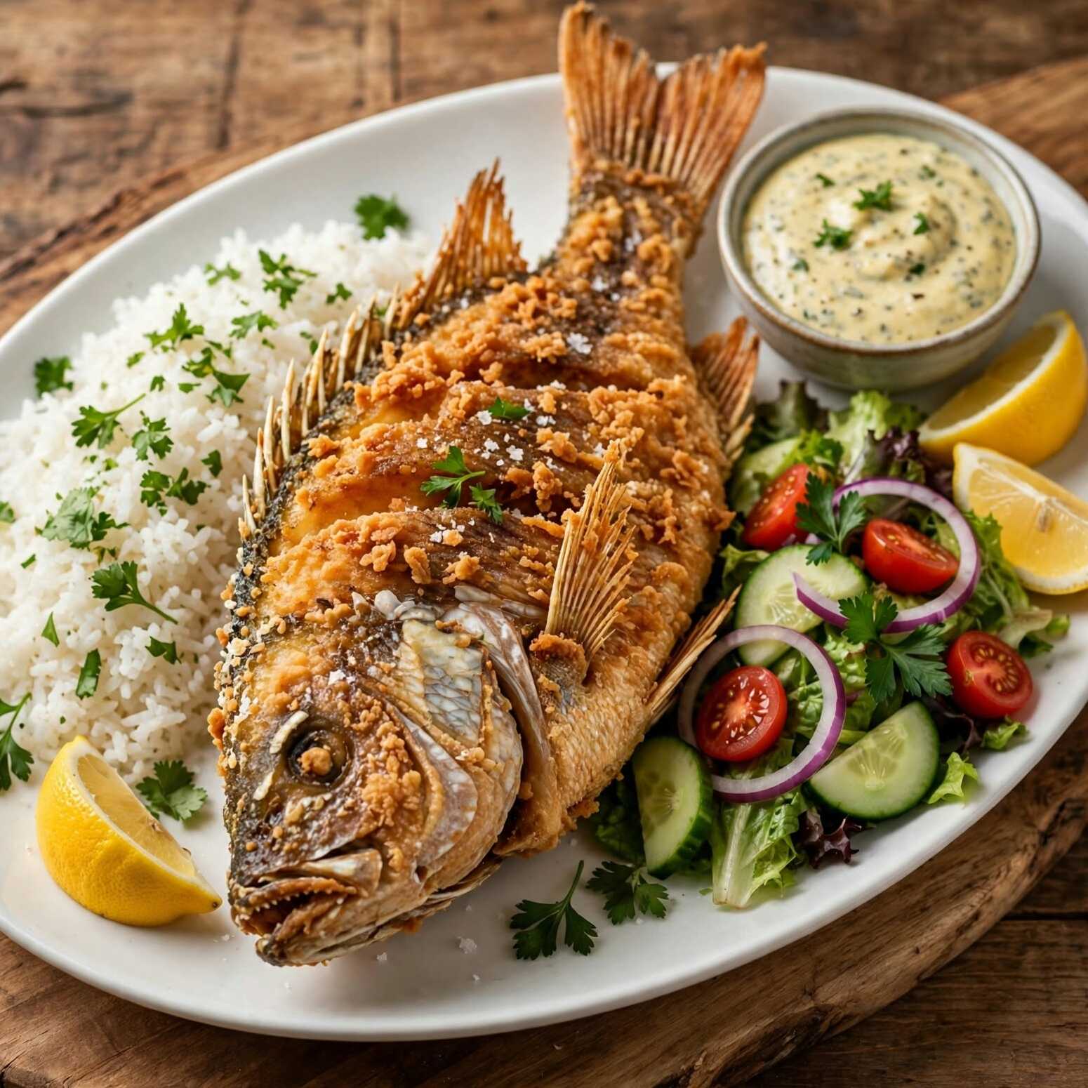 Pescado frito mediano