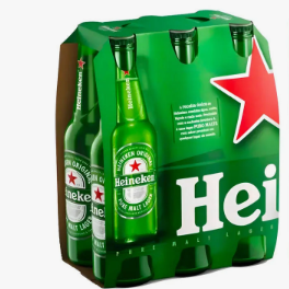 6 UNIDADES DE LONG NECK HEINEKEN