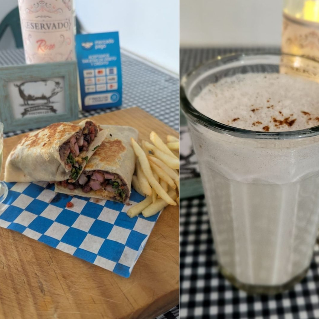 Combo Burrito con Agua Horchata