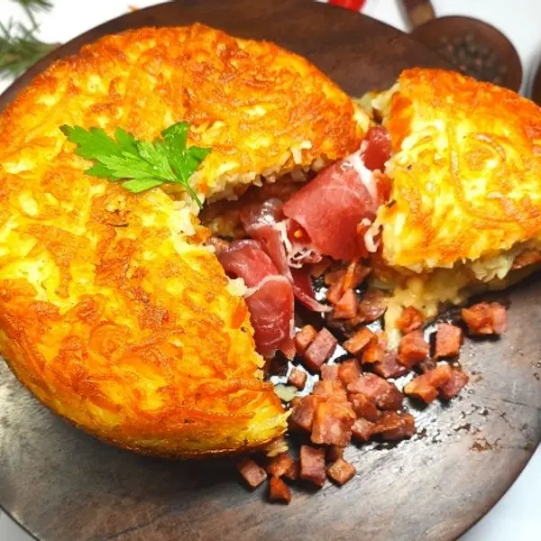 Bacon em cubos e requeijão - Tamanho único 450 gramas