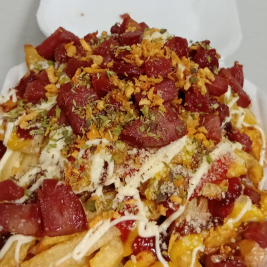 Saboreie a verdadeira batata frita! Nossa porção é preparada com batatas selecionadas e naturais, sem adição de congelados.