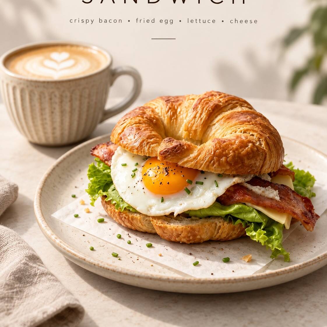 Ham & Cheese (Croissant)