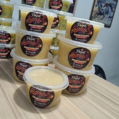 Delicioso caldo de mandioca com mandioquinha, milho, bacon e raspas de milho. Sabor irresistível.