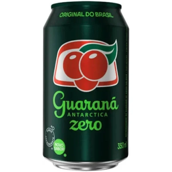 Bebida Refrigerante Guaraná Antarctica Zero 350ml Lata Sem Açucar