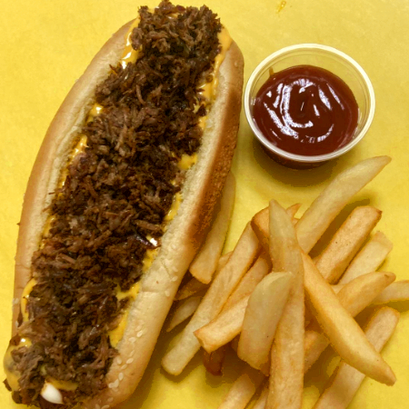 HOTDOG MANCHOSO CON COSTILLA