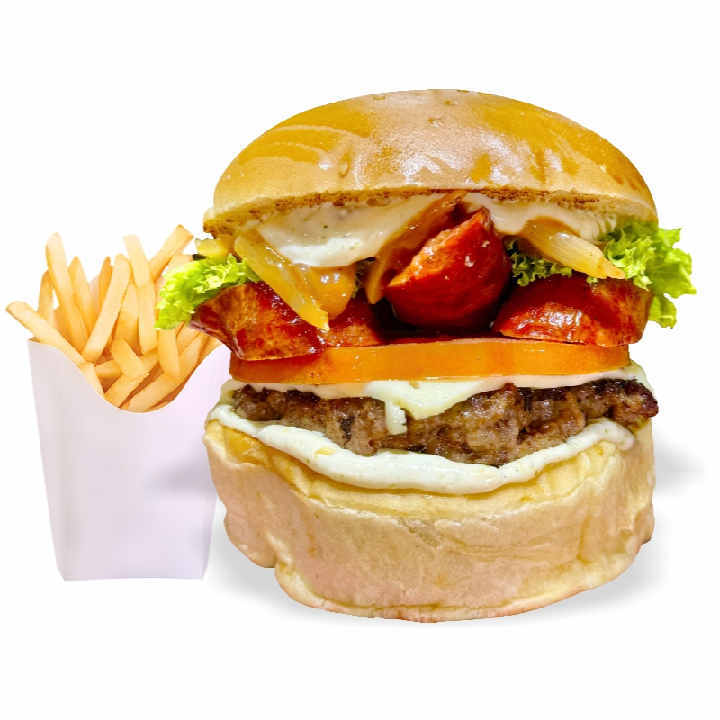 Combo Hamburguesa Porky