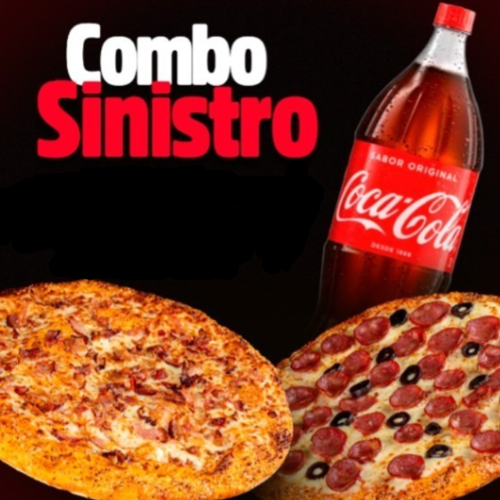 São 16 pedaços de pizza para alimentar uma tripulação toda. Nosso combo é formado: • 2 Pizzas grandes de 08 fatias cada da categoria Tradicional dos sabores único: - Bacon - Mussarela - Calabresa - Atum - Marguerita - Frango • 01 refrigerante geladíssimo de 1 litro