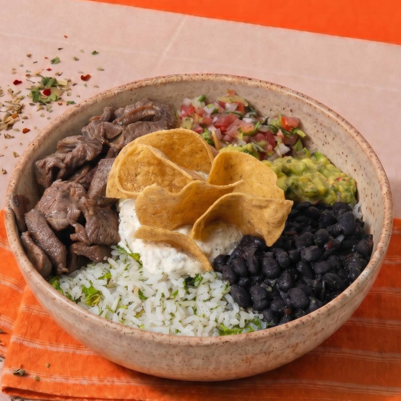 Menú Mexicano Carne Bowl