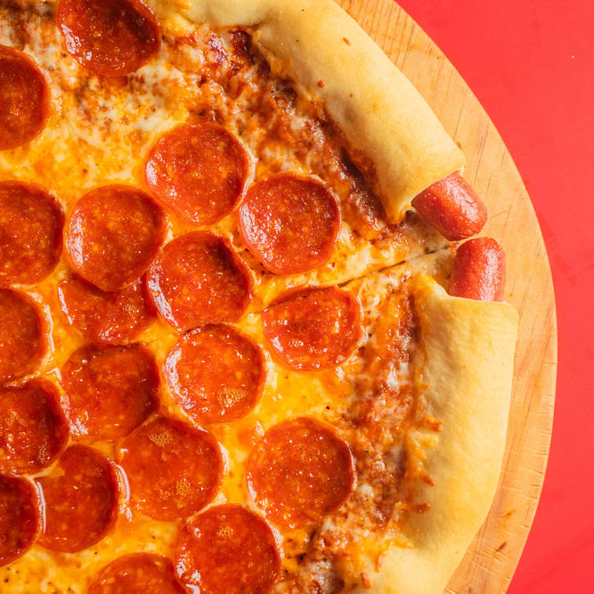 Nueva Pizza Pepperoni Orilla Salchicha