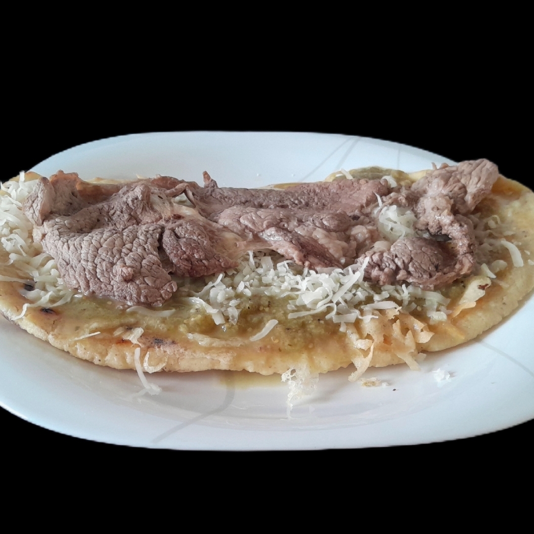 Huarache con Chuleta Fresca