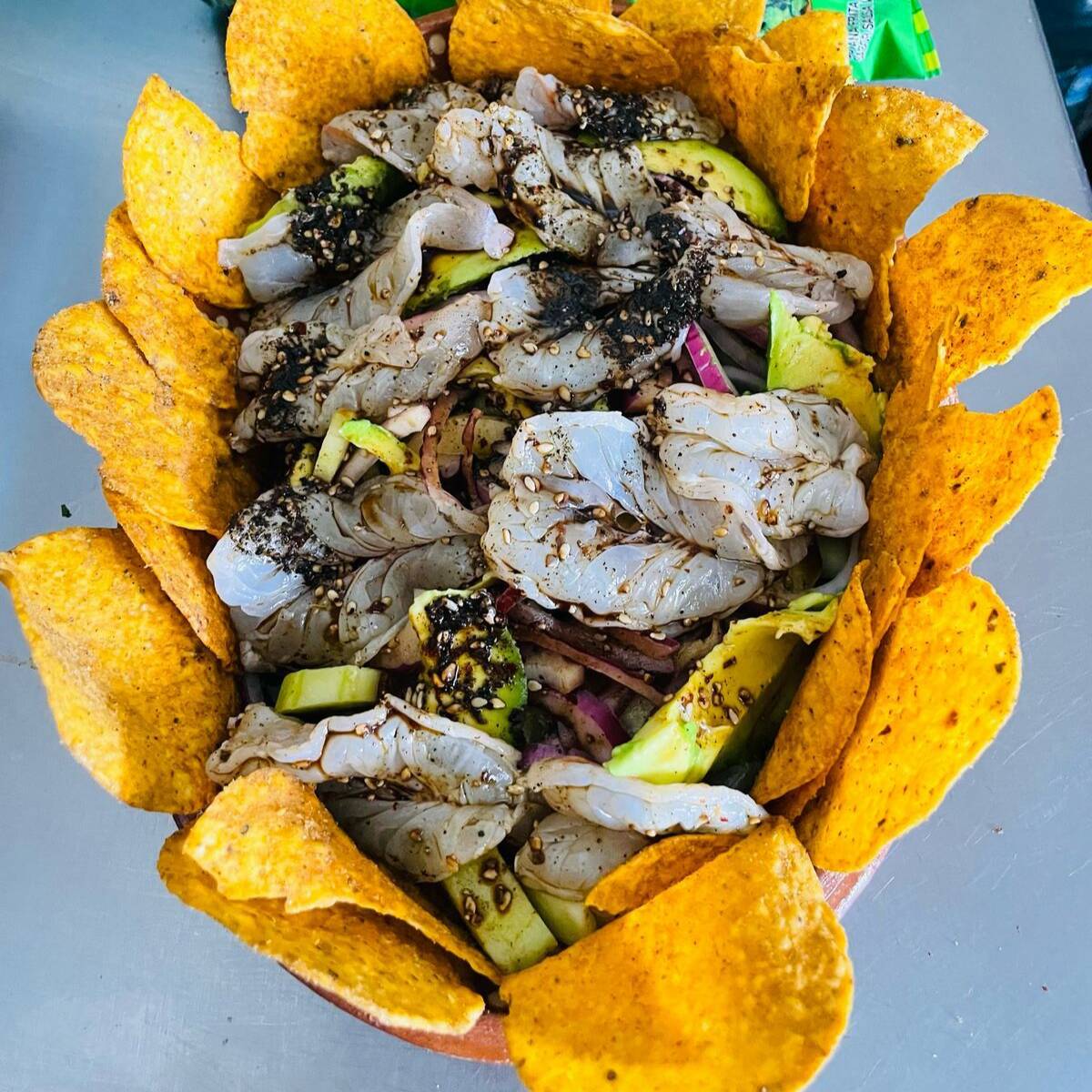 Tostiaguachile y Michelada