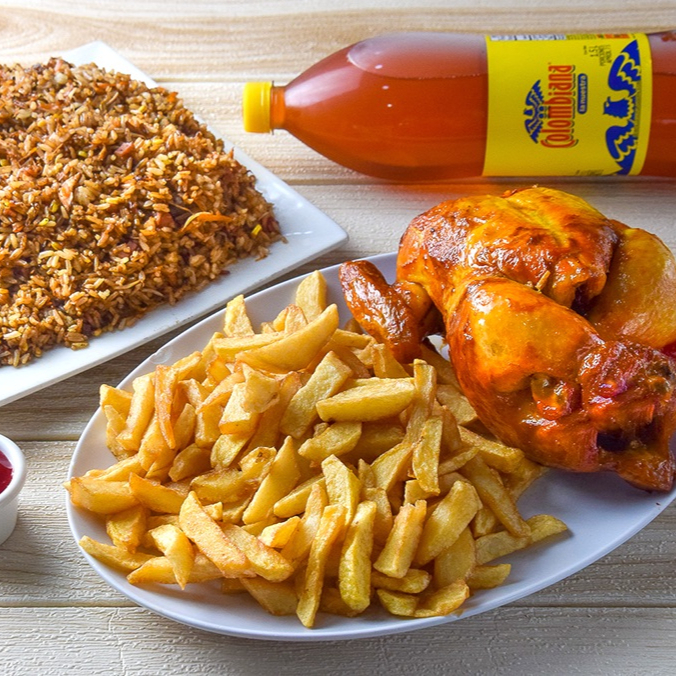 Arroz Chino + 1 Pollo y Gaseosa Litro