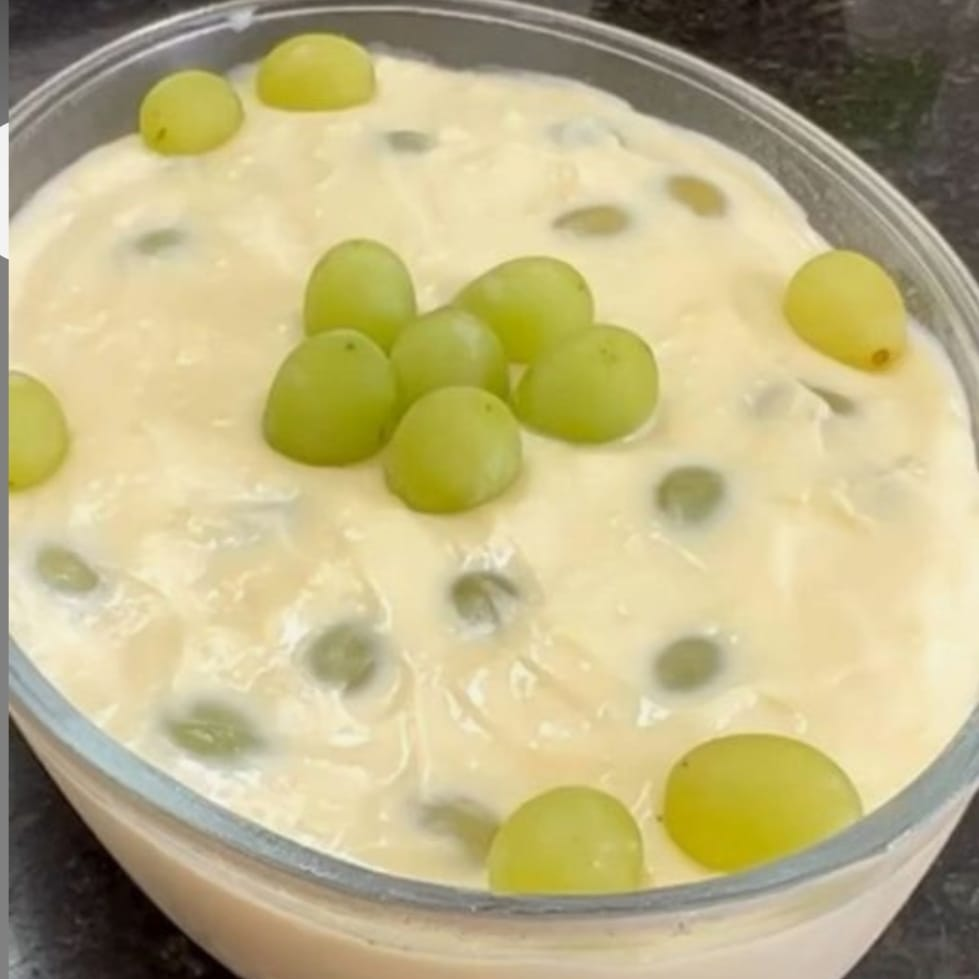 Uvas con crema