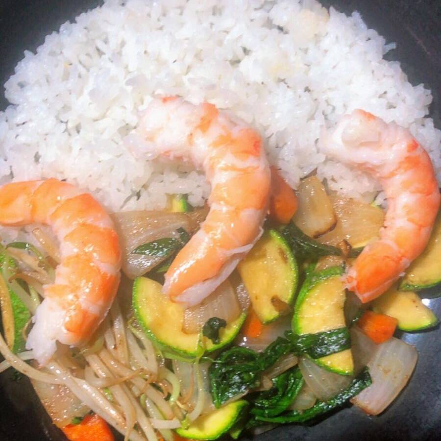 Teppanyaki de camaron