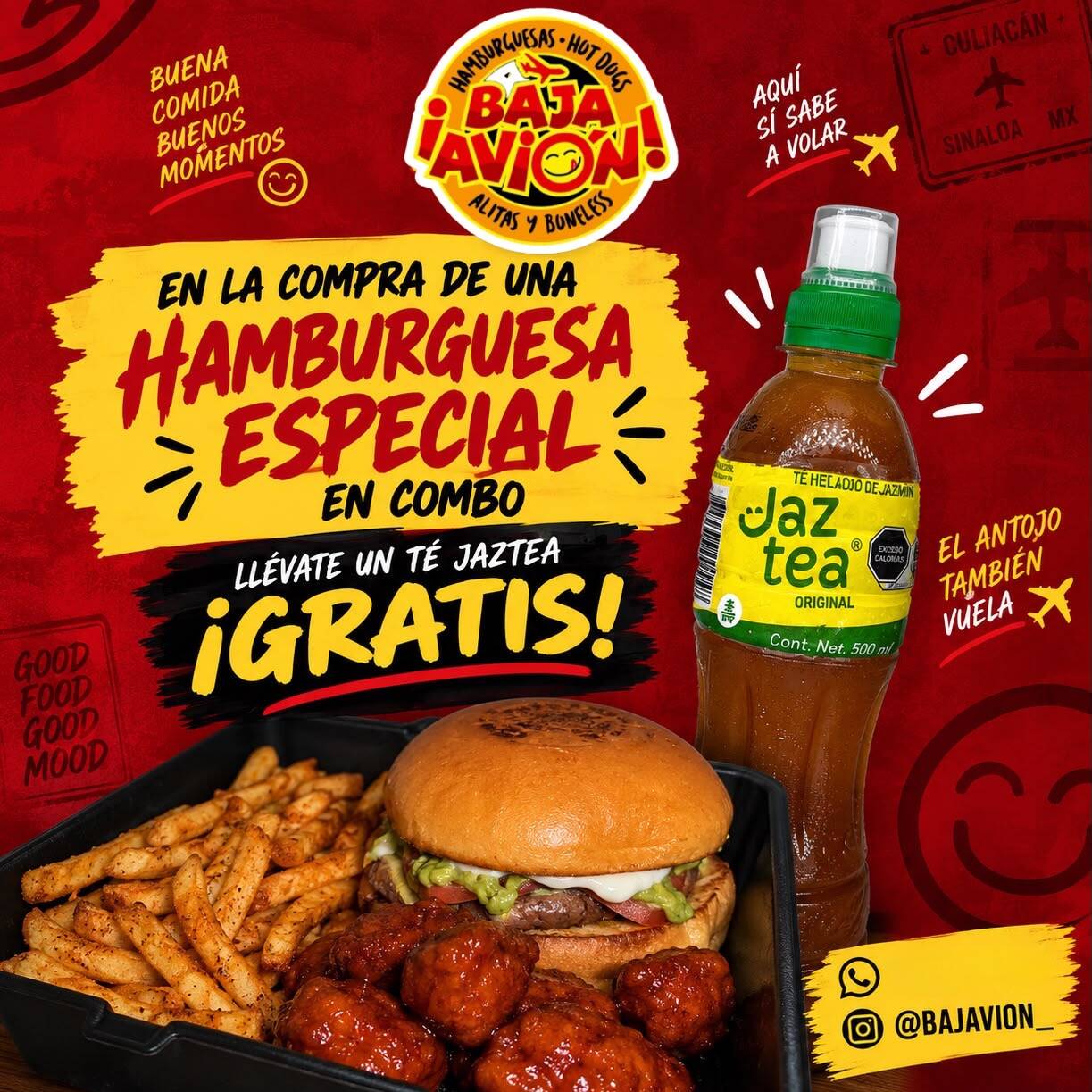 Hamburguesa Especial En Combo Con Té