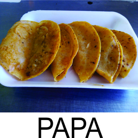 Taco de Papa con CHORIZO *