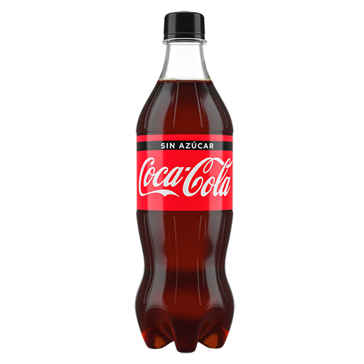 Coca cola 600ml sin azúcar